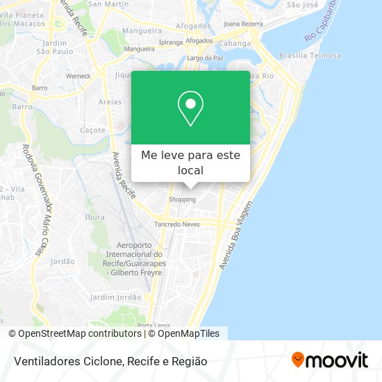 Ventiladores Ciclone mapa