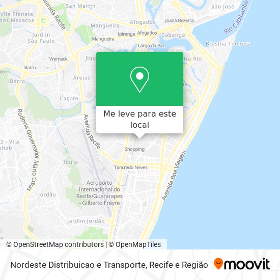 Nordeste Distribuicao e Transporte mapa