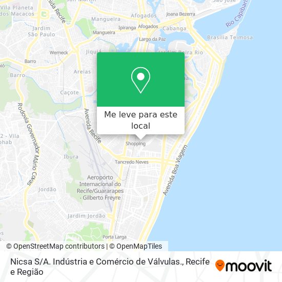 Nicsa S / A. Indústria e Comércio de Válvulas. mapa