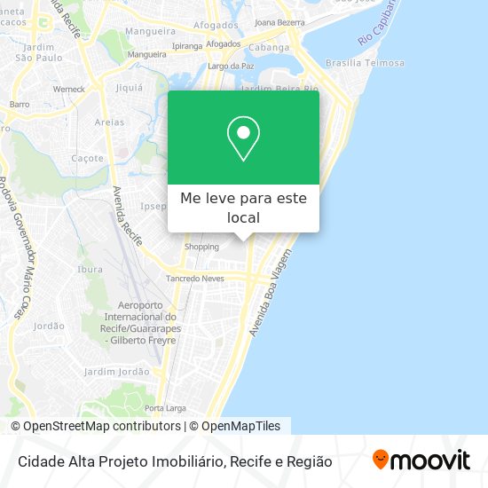 Cidade Alta Projeto Imobiliário mapa