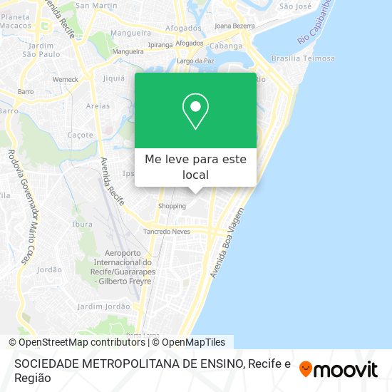 SOCIEDADE METROPOLITANA DE ENSINO mapa