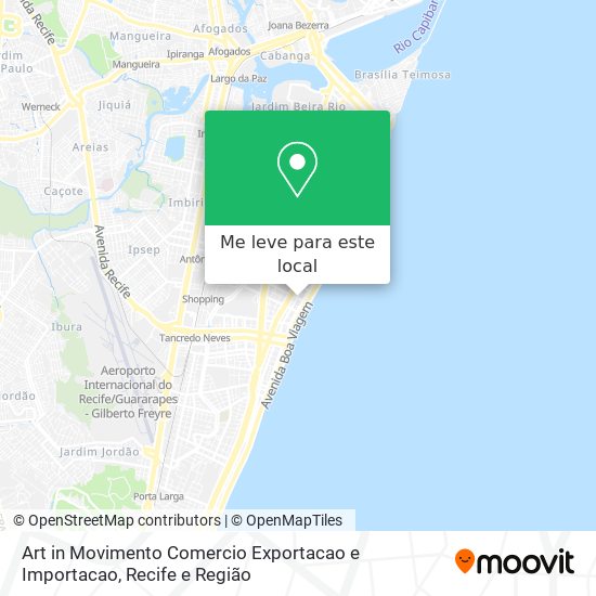 Art in Movimento Comercio Exportacao e Importacao mapa