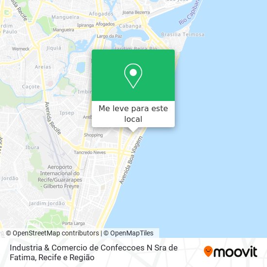 Industria & Comercio de Confeccoes N Sra de Fatima mapa
