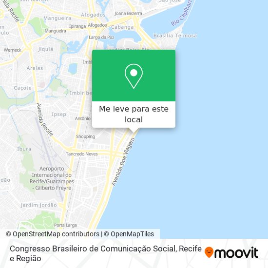 Congresso Brasileiro de Comunicação Social mapa