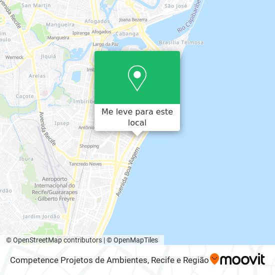 Competence Projetos de Ambientes mapa