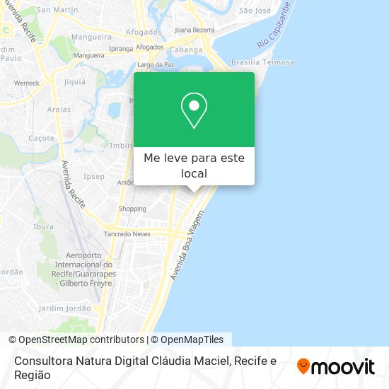 Consultora Natura Digital Cláudia Maciel mapa