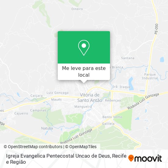 Igreja Evangelica Pentecostal Uncao de Deus mapa