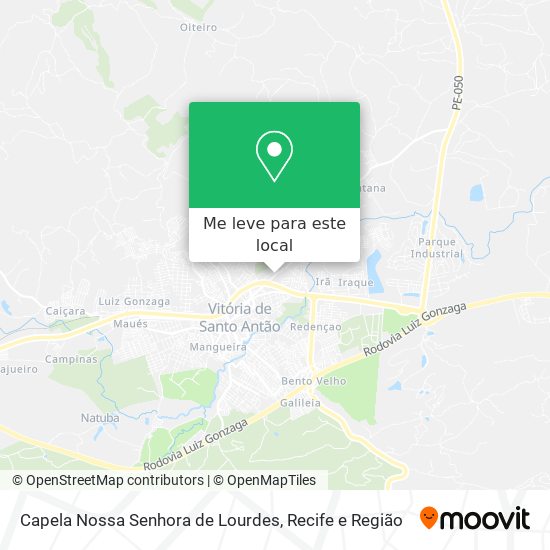 Capela Nossa Senhora de Lourdes mapa