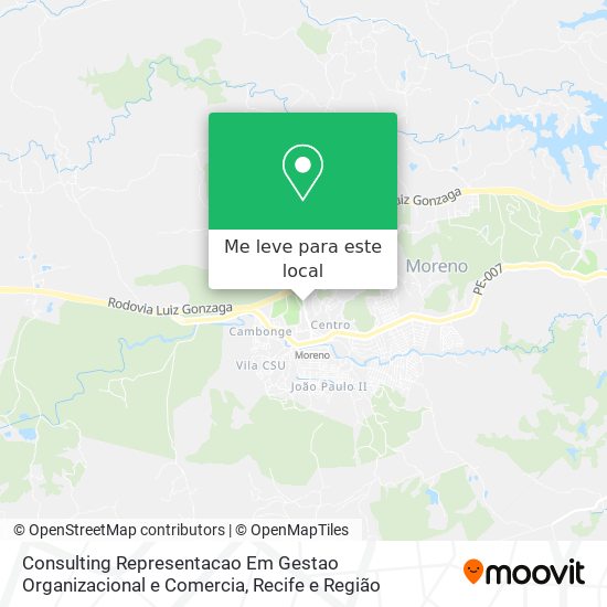 Consulting Representacao Em Gestao Organizacional e Comercia mapa