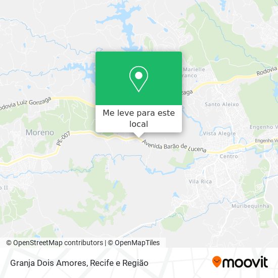 Granja Dois Amores mapa