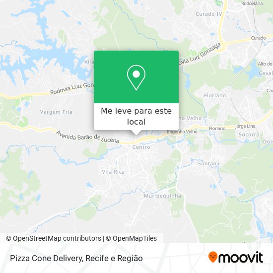 Pizza Cone Delivery mapa