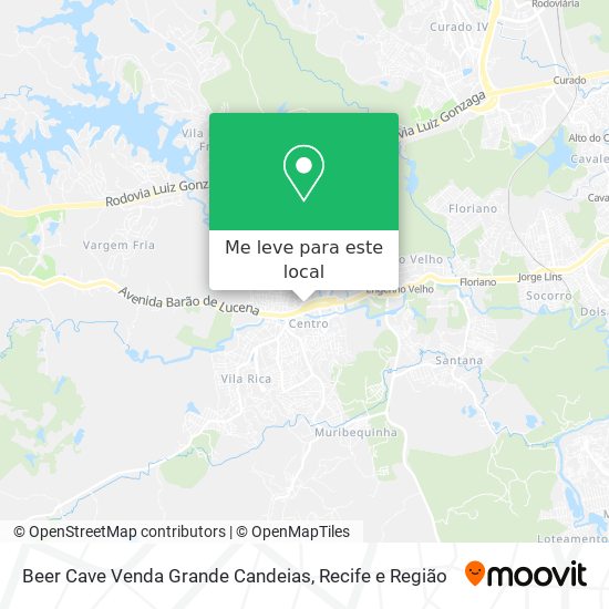 Beer Cave Venda Grande Candeias mapa