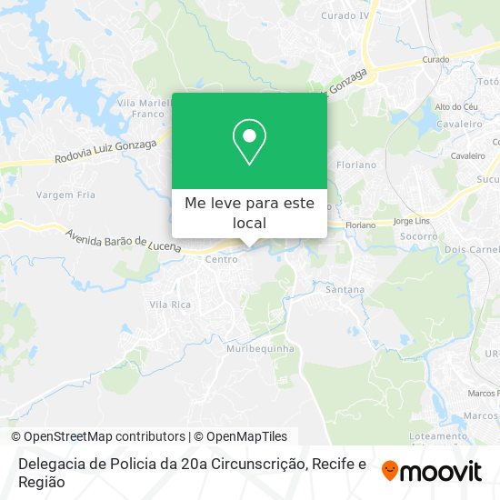 Delegacia de Policia da 20a Circunscrição mapa