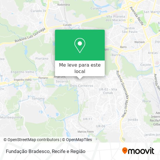 Fundação Bradesco mapa