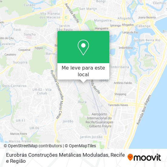 Eurobrás Construções Metálicas Moduladas mapa
