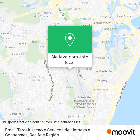 Ems - Terceirizacao e Servicos de Limpeza e Conservaca mapa