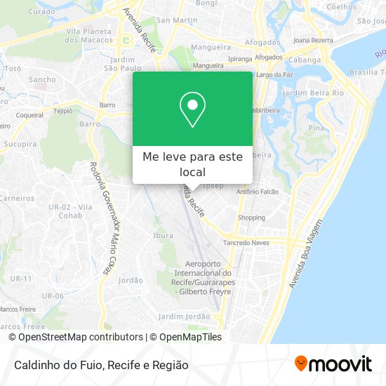 Caldinho do Fuio mapa