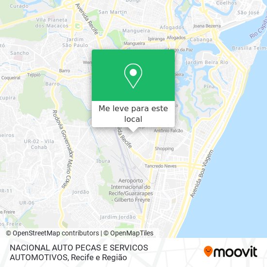NACIONAL AUTO PECAS E SERVICOS AUTOMOTIVOS mapa