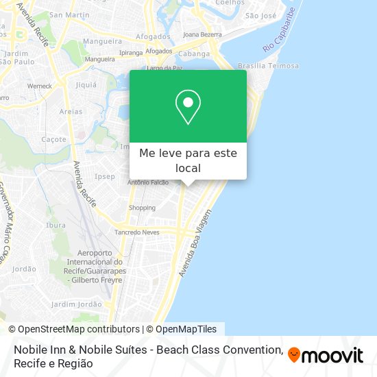 Nobile Inn & Nobile Suítes - Beach Class Convention mapa