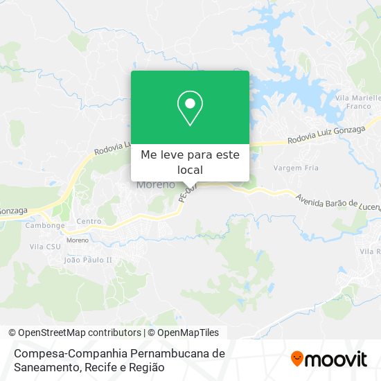 Compesa-Companhia Pernambucana de Saneamento mapa