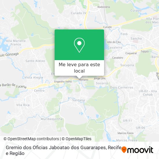 Gremio dos Oficias Jaboatao dos Guararapes mapa