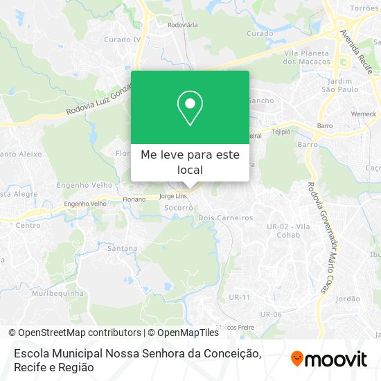 Escola Municipal Nossa Senhora da Conceição mapa
