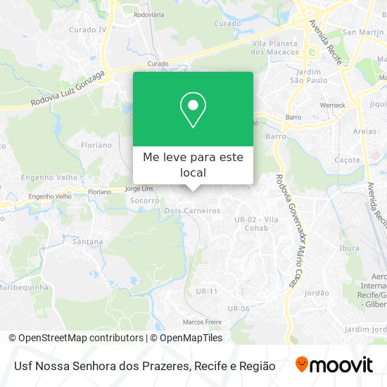 Usf Nossa Senhora dos Prazeres mapa