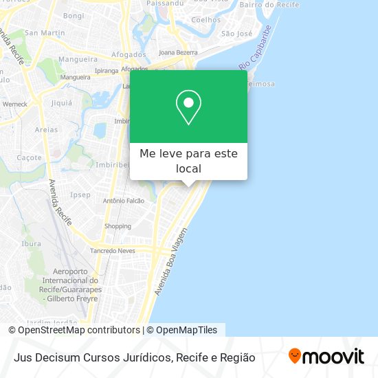Jus Decisum Cursos Jurídicos mapa