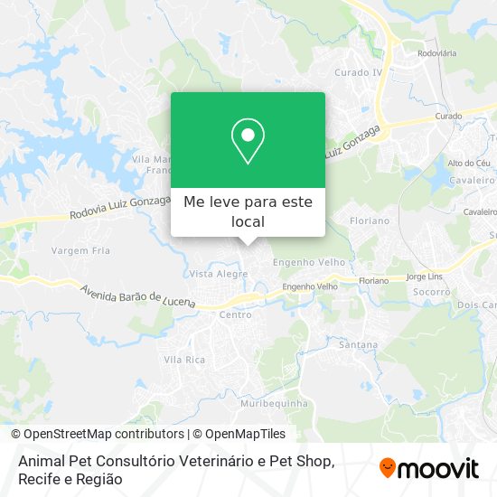 Animal Pet Consultório Veterinário e Pet Shop mapa