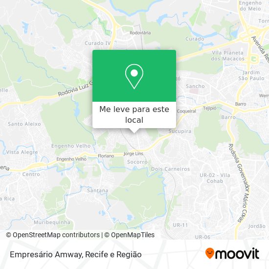 Empresário Amway mapa