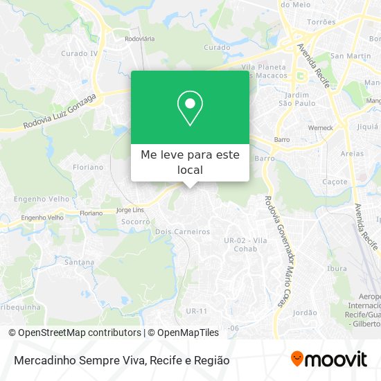 Mercadinho Sempre Viva mapa