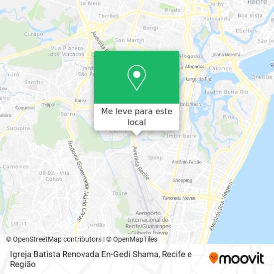 Igreja Batista Renovada En-Gedi Shama mapa