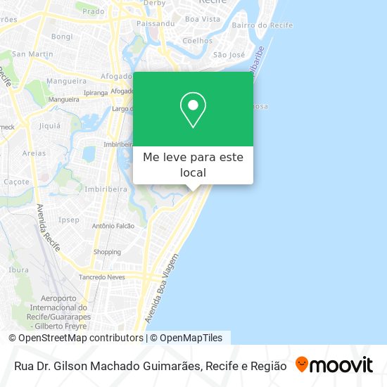 Rua Dr. Gilson Machado Guimarães mapa