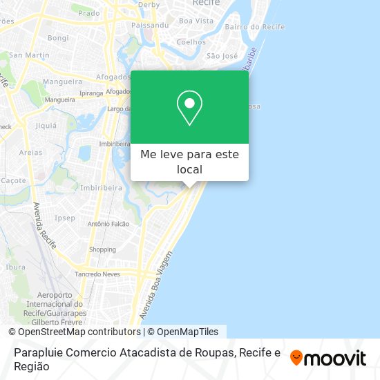 Parapluie Comercio Atacadista de Roupas mapa