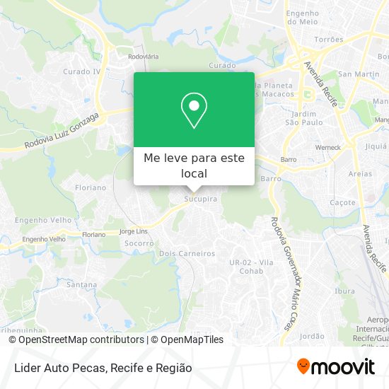 Lider Auto Pecas mapa