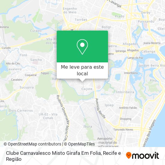 Clube Carnavalesco Misto Girafa Em Folia mapa