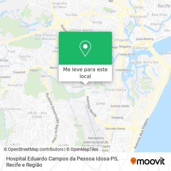 Hospital Eduardo Campos da Pessoa Idosa-PS mapa