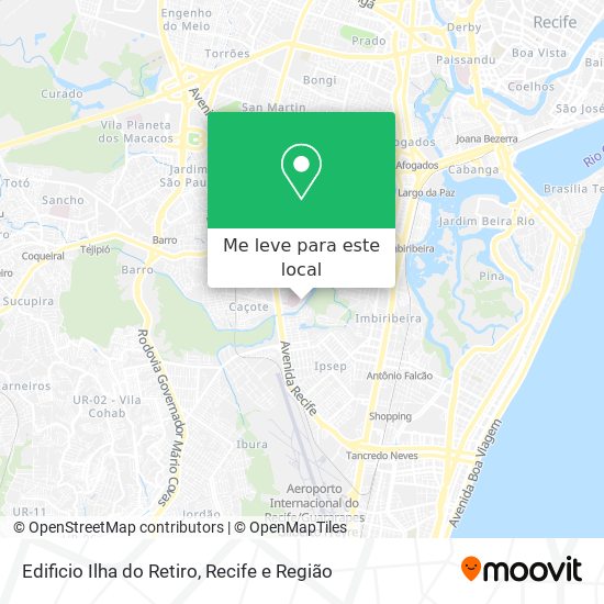 Edificio Ilha do Retiro mapa