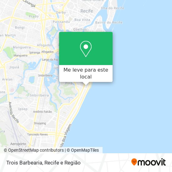 Trois Barbearia mapa