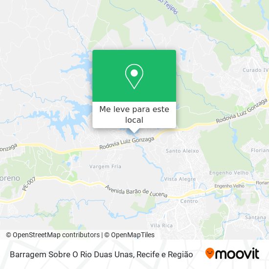 Barragem Sobre O Rio Duas Unas mapa