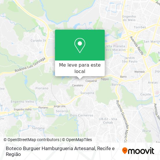 Boteco Burguer Hamburgueria Artesanal mapa