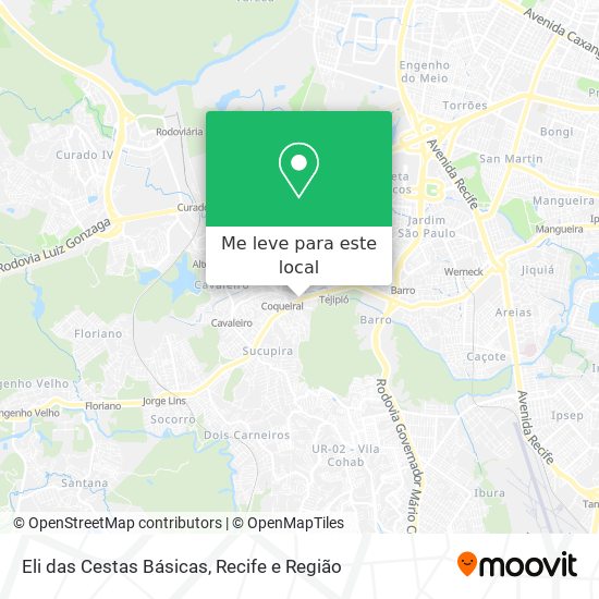 Eli das Cestas Básicas mapa