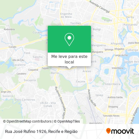 Rua José Rufino 1926 mapa
