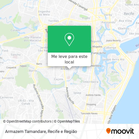 Armazem Tamandare mapa