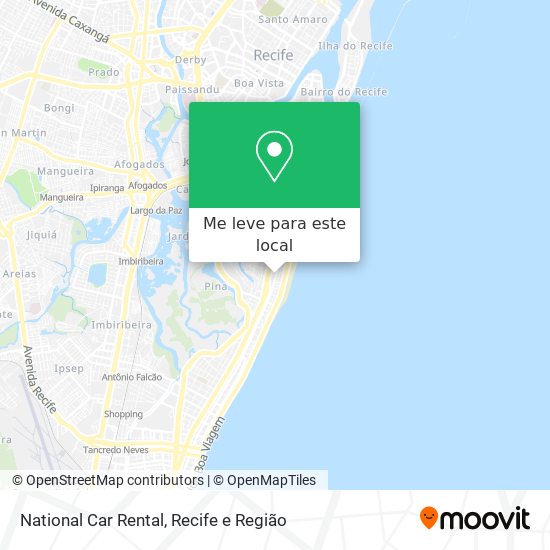 National Car Rental mapa