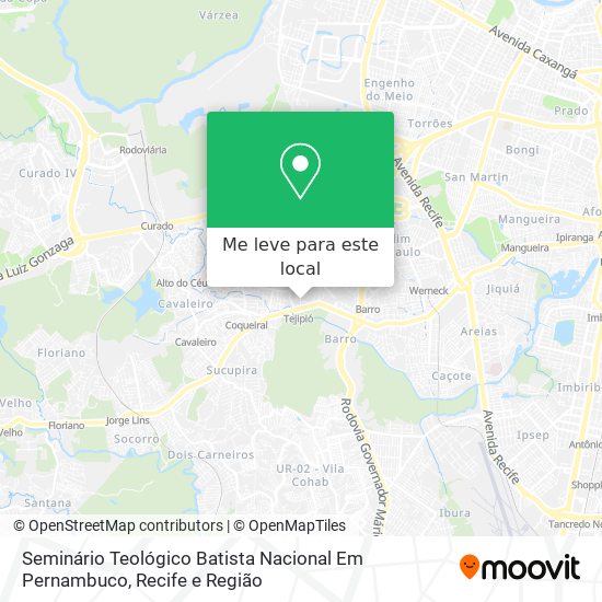 Seminário Teológico Batista Nacional Em Pernambuco mapa