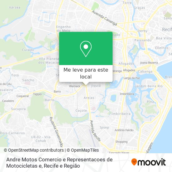 Andre Motos Comercio e Representacoes de Motocicletas e mapa