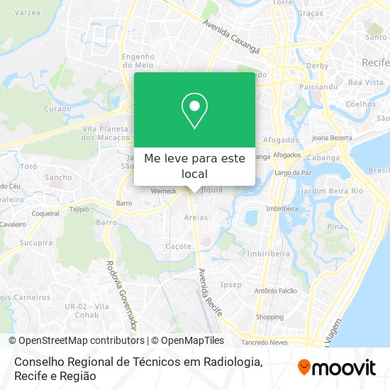 Conselho Regional de Técnicos em Radiologia mapa