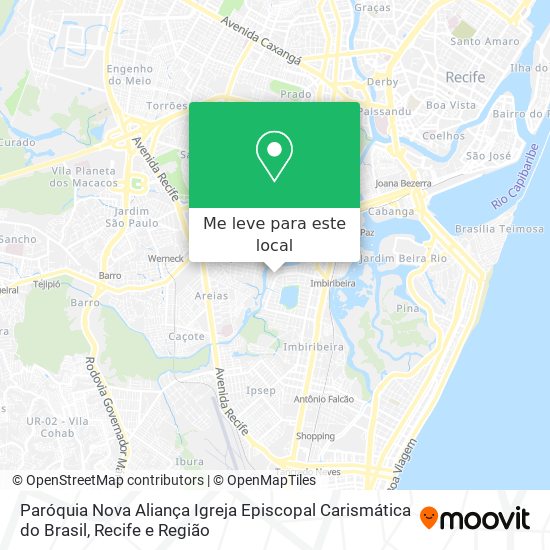 Paróquia Nova Aliança Igreja Episcopal Carismática do Brasil mapa