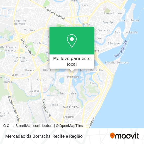 Mercadao da Borracha mapa